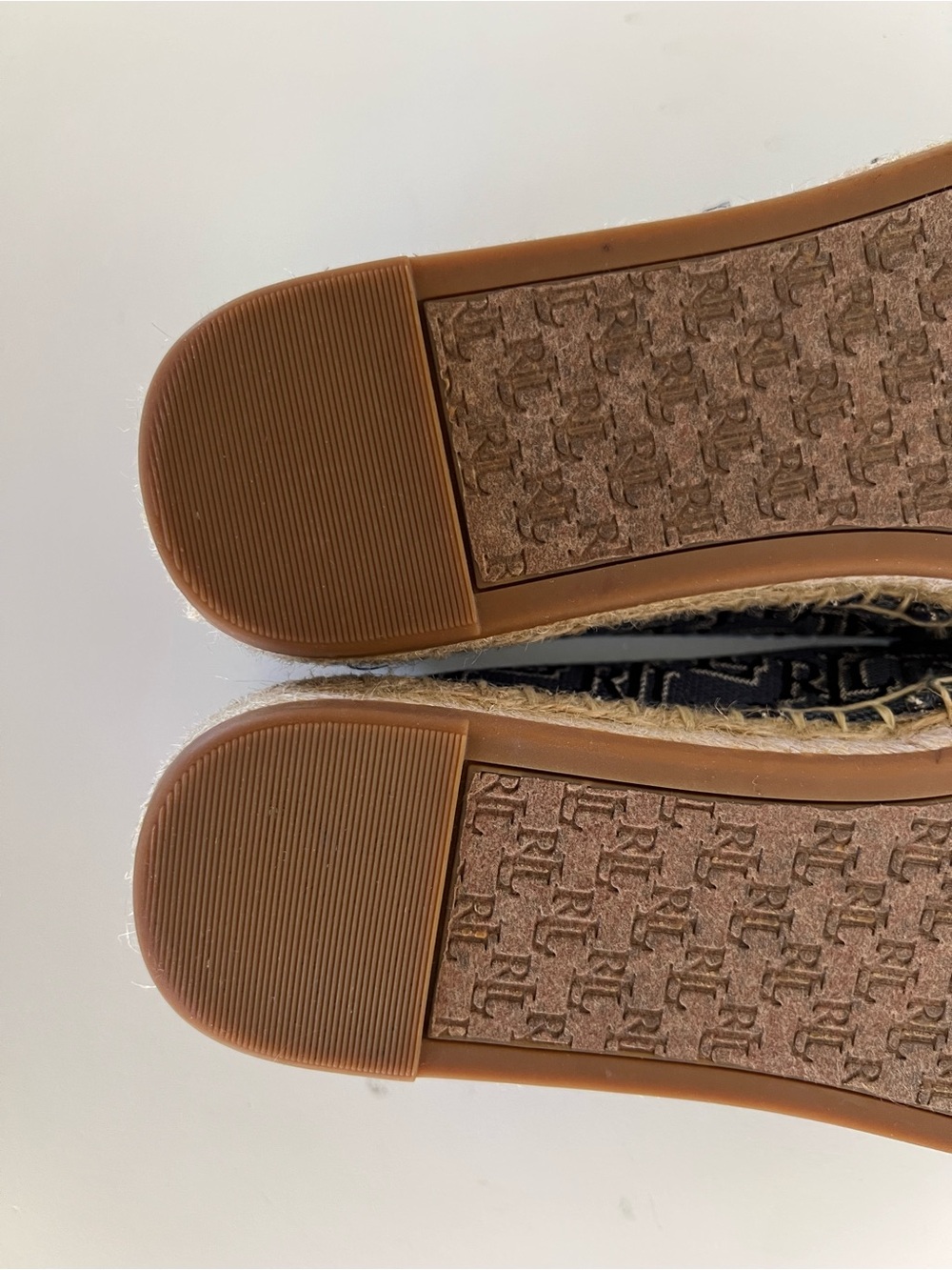 Ralph Lauren LRL Cameryn II Monogram Jacquard Espadrille, Blue/Tan, size 8 - Picture 11 of 13